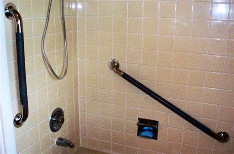 Installing Grab Bars In Tile Shower Wall Mount Faucet