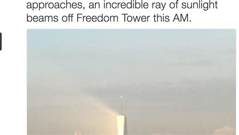 Man Captures Photo Of Light Beaming Off One World Trade Center