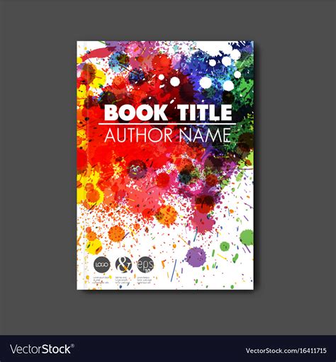 Modern Abstract Book Cover Template Royalty Free Vector