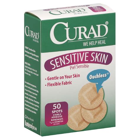 Curad Sensitive Skin Bandages 50 Ct