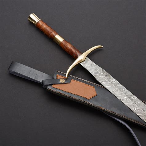 Damascus Battle Ready Sword Swd 135 Evermade Traders Touch Of Modern