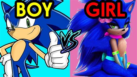 Sonic The Hedgehog Male Vs Female Genderswap Youtube