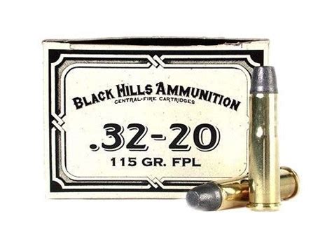 Black Hills Cowboy Action Ammunition 32 20 Wcf 115 Grain Lead Flat Nose