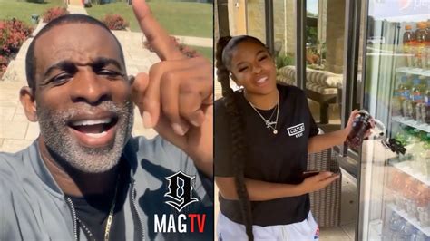 Deion Sanders Daughter Shelomi Shades Him For Having Vending Machines