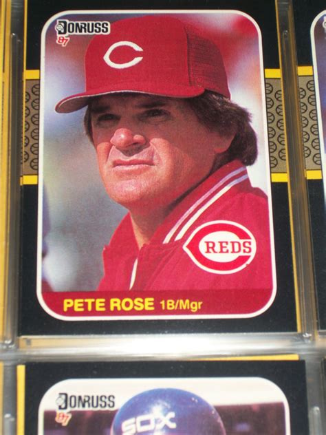 The history of baseball cards, where they started, and some of the most valuable cards in history Pete Rose 87 Donruss baseball card