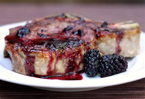 Pork Chops With Blackberry Sauce 52 Kitchen Adventures
