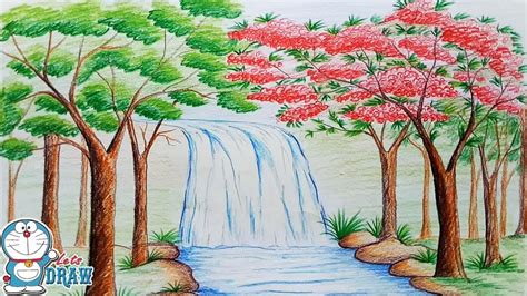 Simple Waterfall Drawing At Getdrawings Free Download