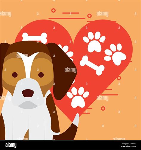 Love Beagle Stock Vector Images Alamy