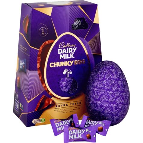 Cadbury Dairy Milk Chunk Giant Chocolate Easter Egg 400g Compare