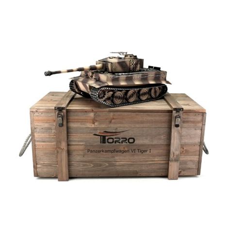 Torro Tank Pro 116 Rc Tiger I Pozdní Verze Pouštní Kamufláž Infra Ir