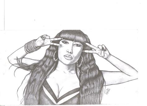 Nicki Minaj Drawing By Charleton Davis Fine Art America