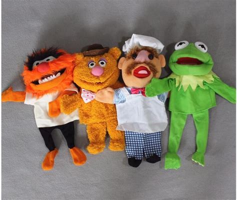 The Muppets Puppet Kermit Frog Fozzie Bear Swedish Chef Plush Toy 28cm