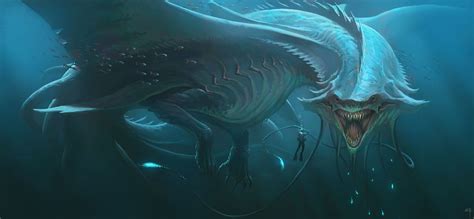 Wallpaper Men Illustration Digital Art Sea Monsters Fantasy Art