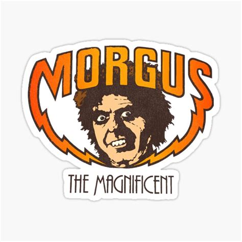Morgus The Magnificent Sticker For Sale By Csioacade54 Redbubble