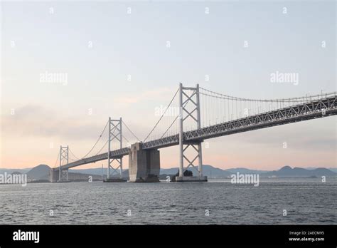 Seto Ohashi Great Seto Bridge In The Morning In Japan Stock Photo Alamy