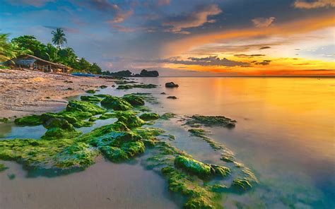 Hd Wallpaper Apatot Beach In Philippines Exotic Asia Sunset Ultra Hd