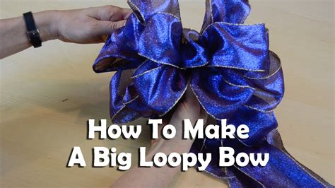 How To Make A Big Loopy Bow Loopy Bow Christmas Bows Diy Bow Making Tutorials