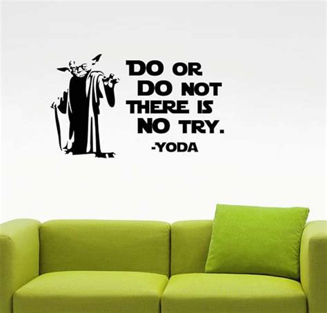 Do Or Do Not There Is No Try Jedi Master Yoda Inspirational Etsy