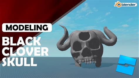 Black Clover Demon Skull Blender Sculpting To Roblox Studio Youtube