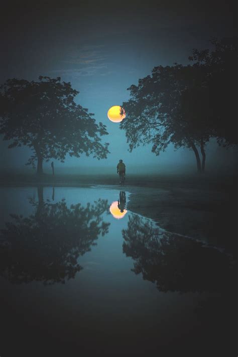 Moonlight Reflection Hd Wallpapers Wallpaper Cave