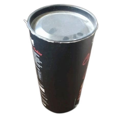 Black Paper 10inch Composite Packaging Can Size 5 Inch Diameter At