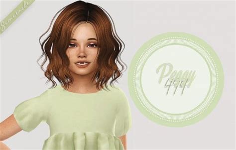 Simiracle Peggy 494 Hair Retextured Kids Version Sims The Sims E