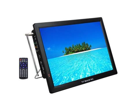 Trexonic Trx 14d 14 In Portable Rechargeable Led Tv With Hdmi And Sd Mmc