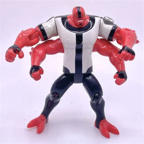 Ben 10 Four Arms Action Figure 4” Alien Cartoon Network Cn 2006 Bandai