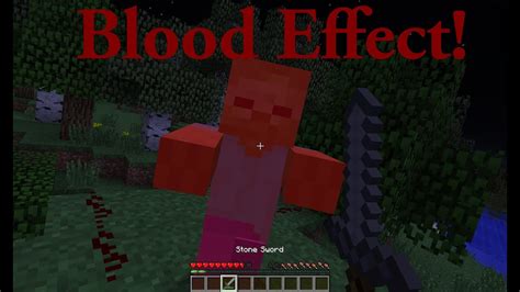 Minecraft Blood From Mobs Youtube