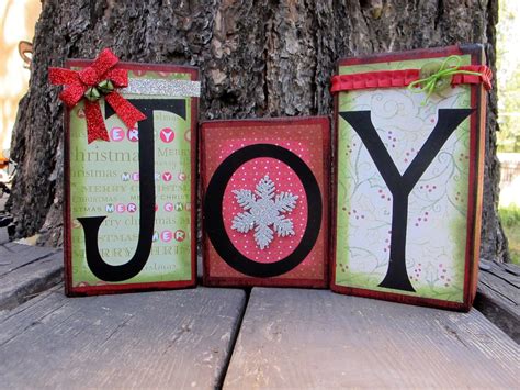 Christmas Decorations, Joy Blocks, Xmas Gifts, Wooden Block Set, Boutique Blocks, Holiday Blocks ...