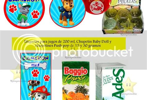 Kit Imprimible Candy Bar Paw Patrol Nene Golosinas Y Mas Kit Imprimibles