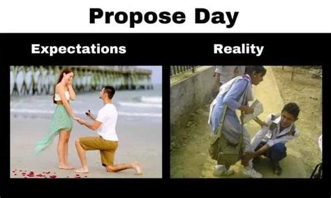 20 Hilarious Expectations Vs Reality Memes Propose Day Expectation