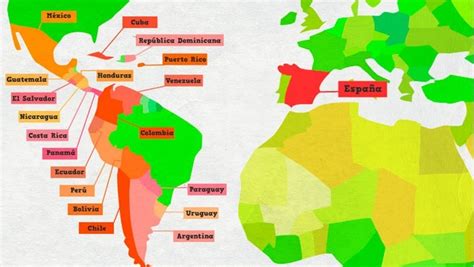 Spanish Speaking Countries Map Diagram Quizlet