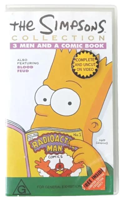 The Simpsons Collection 3 Men And A Comic Book Vhs With Original Tokens £750 Picclick Uk