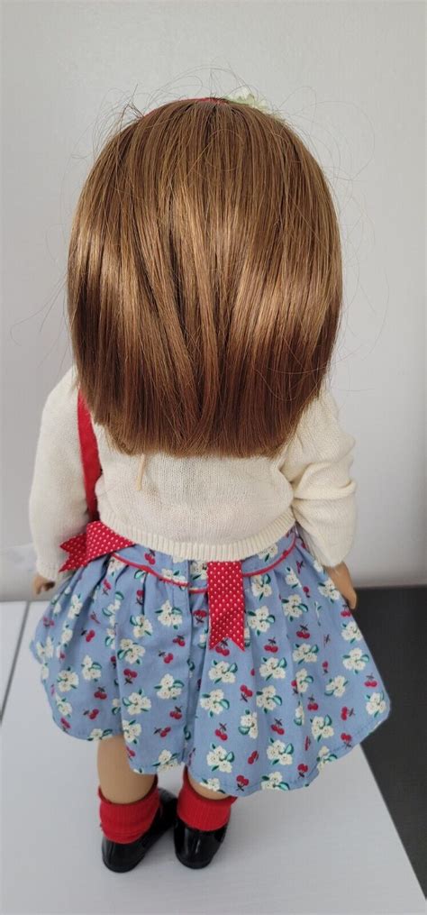 american girl doll emily bennett 2008 red hair blue eyes in meet dress euc ebay