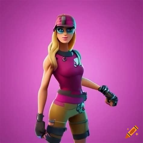 Renegade Raider Fortnite Character In Pink Outfit