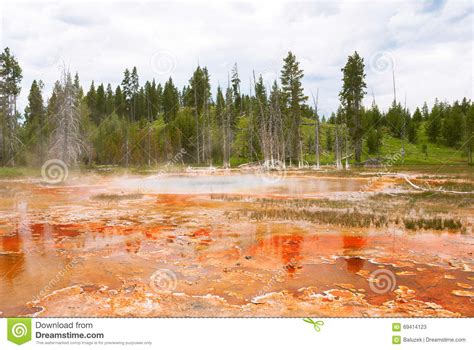 Chain Lakes Of The Upper Geyser Basin In Yellowstone National Park
