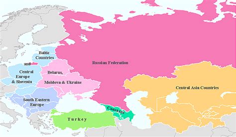 Map Of Eastern Europe And Central Asia