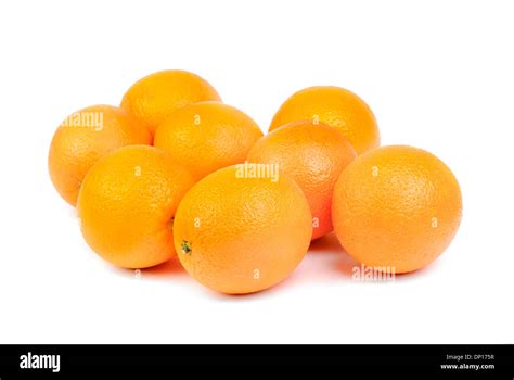 Oranges Fruits Isolated On White Background Stock Photo Alamy
