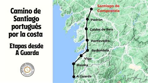 Camino De Santiago Portugués Por La Costa Etapas Y Mapa Quintana