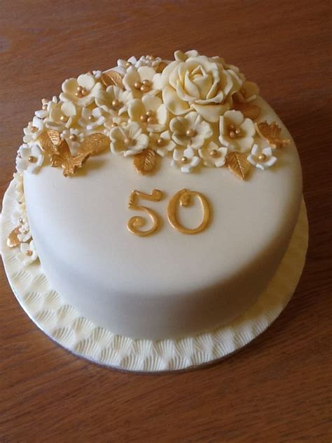 İsimsiz In 2020 Golden Wedding Anniversary Cake 50th Anniversary