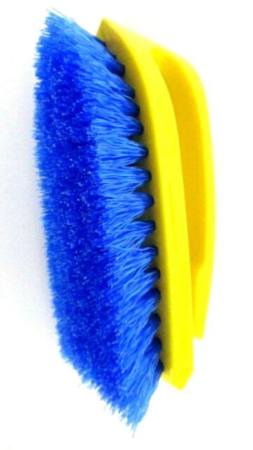 Rubbermaid Commercial Long Iron Handle Scrub Brush 6 Brush Yellow