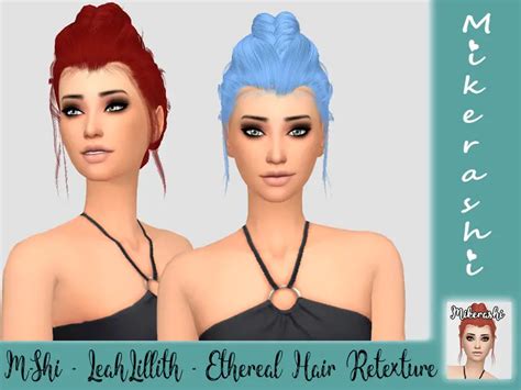 The Sims Resource Leahlillith`s Ethereal Hair Retextured By Mikerashi