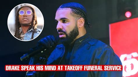 Drake Break Down In Tears At Takeoff Funeral Service Youtube