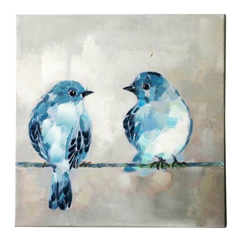 Two Birds Painting Print On Canvas Bird Art Art Painting Birds