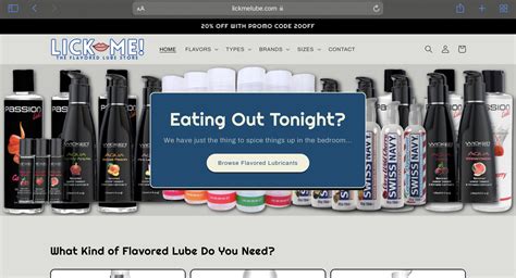 lick me the flavored lube store — ecommerce store listed on flippa lick me the flavored lube