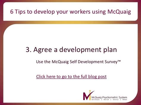 Tips To Develop Your Workers Using The Mcquaig Psychometric System