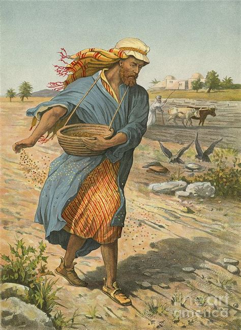 The Sower Sowing The Seed Painting By English School Pixels