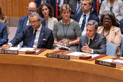 Secretary Antony J Blinken At The United Nations Security Council Ministerial Meeting On