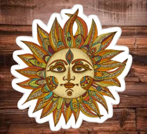 Sun Vinyl Decal Sticker Etsy